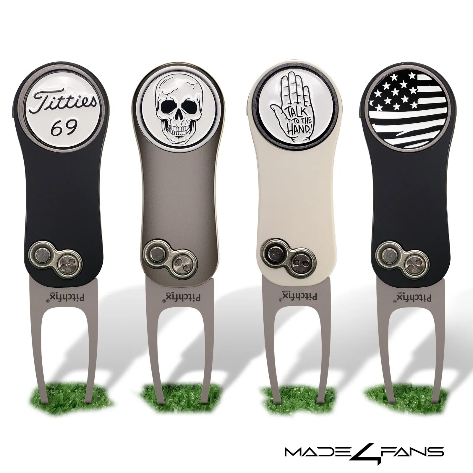 PITCHFIX Hybrid 2.0 Divot Tool w Custom Magnetic Ball Marker NEW