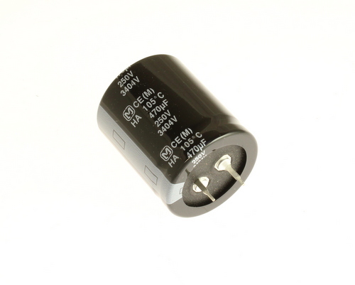 5x 470uF 250V Snap In Mount Electrolytic Capacitor 250 Volts 470mfd 250VDC