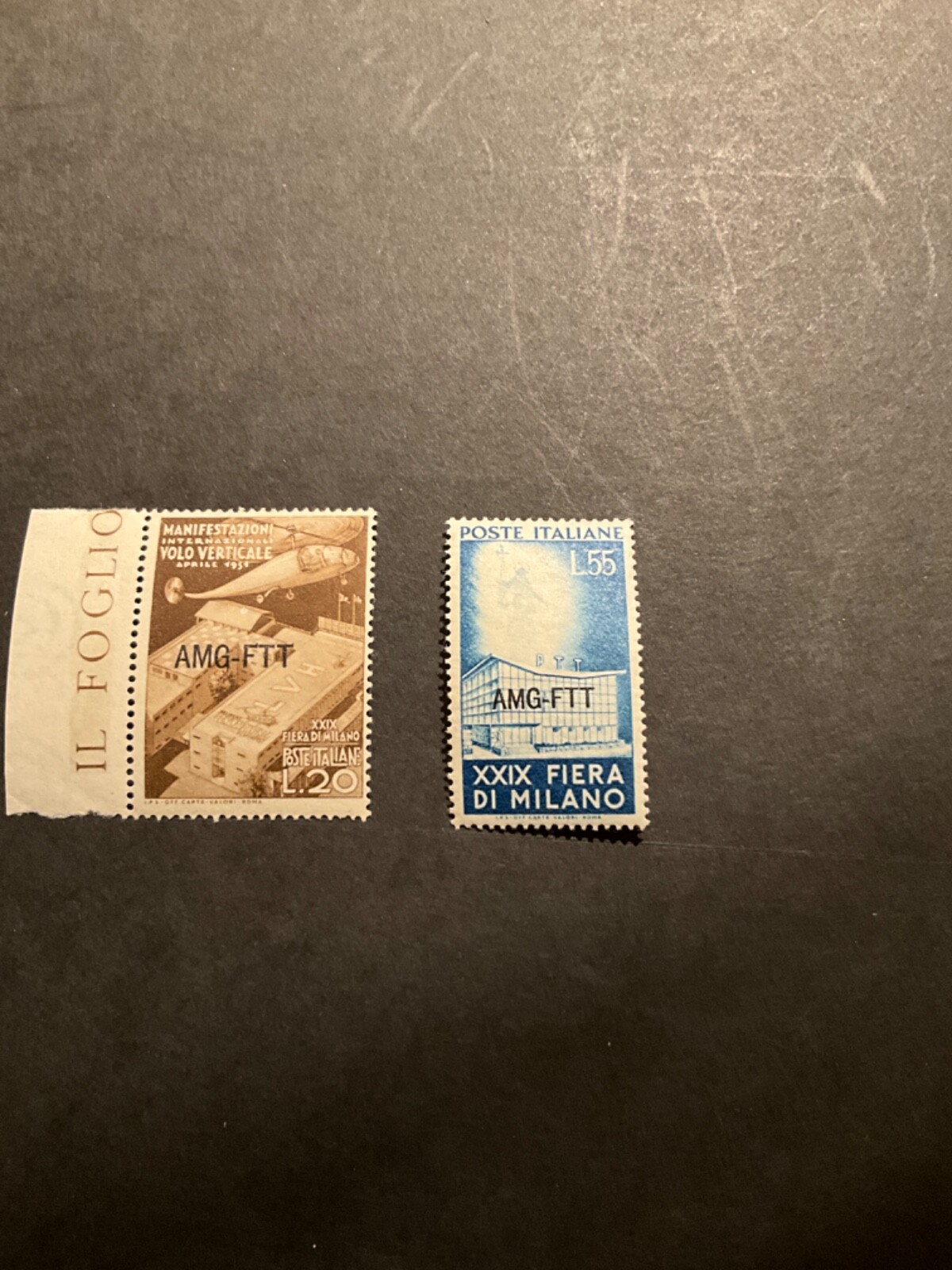 Trieste Scott #113-4 never hinged