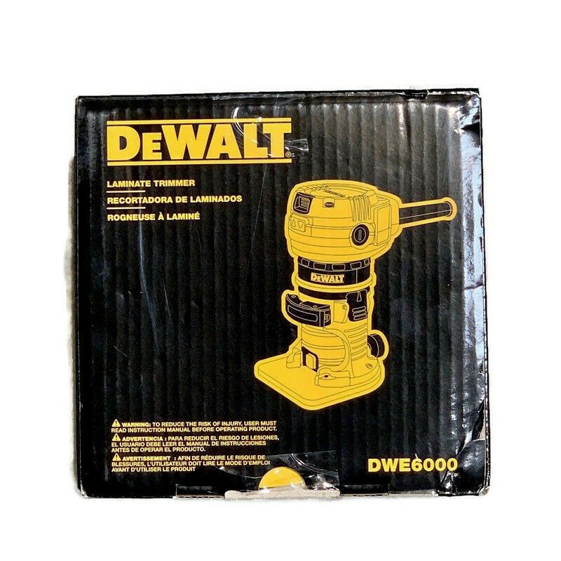 DEWALT DWE6000 4.5-Amp Corded Single Speed 1/4-Inch Laminate Trimmer Router