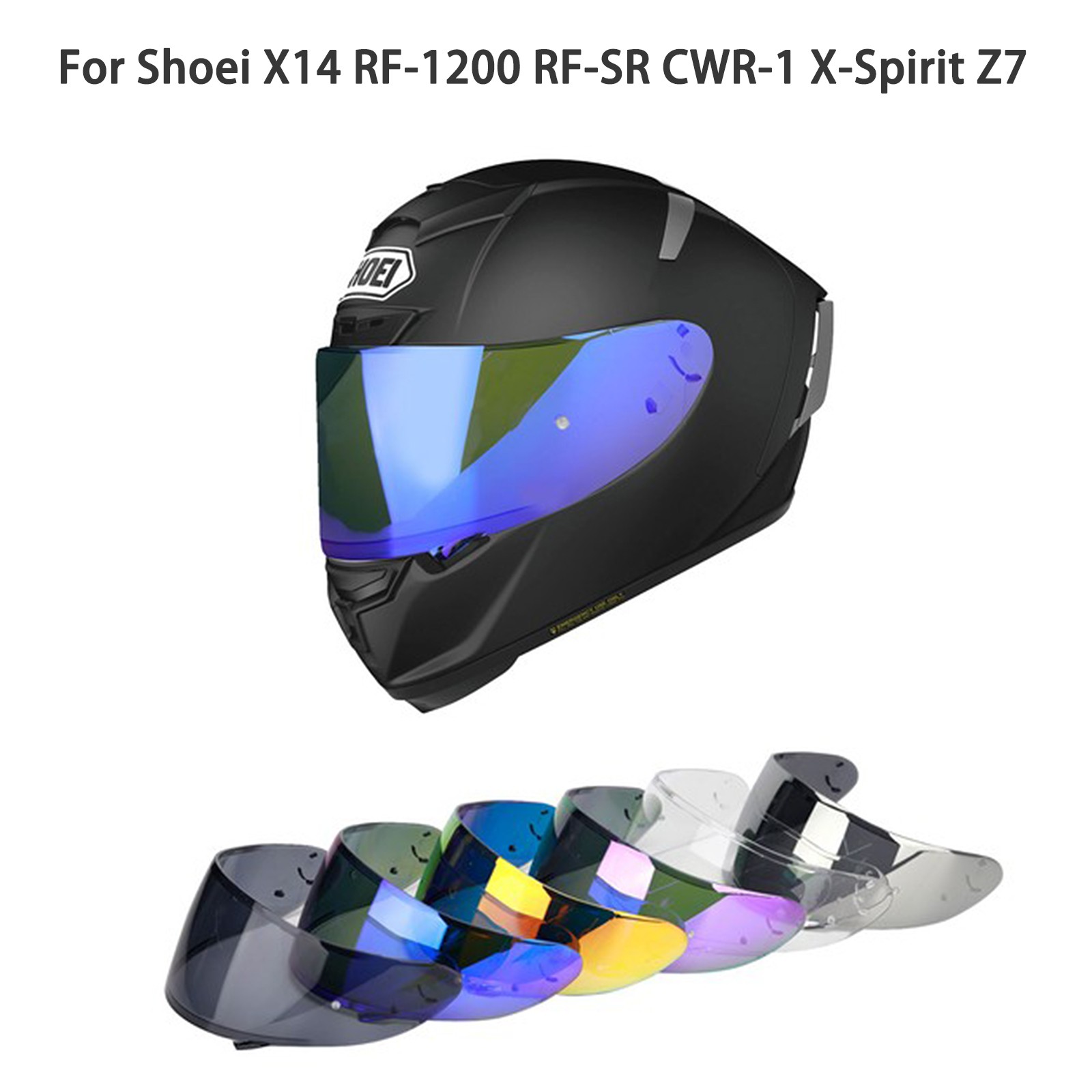 Full Face Helmet Motorcycle Visor For Shoei X14 RF-1200 RF-SR CWR-1 X-Spirit Z7
