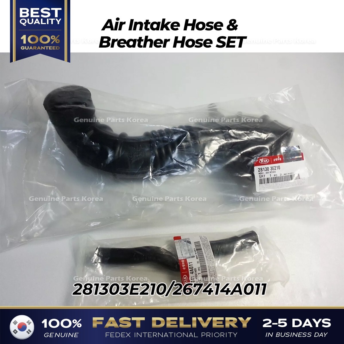 ⭐Genuine⭐ Air Intake Hose & Breather Hose SET for Kia Sorento