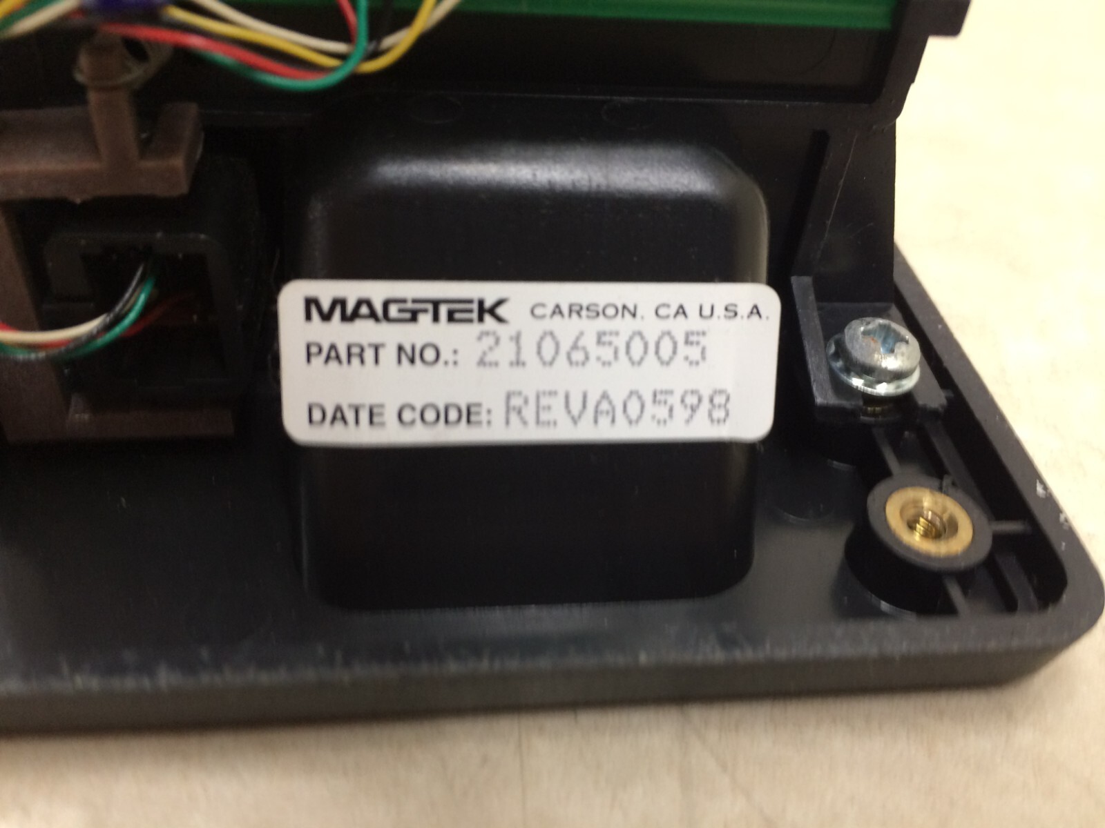 Magtek Card Reader 21065005 ASM 210635 From Tritpn 9600 ATM