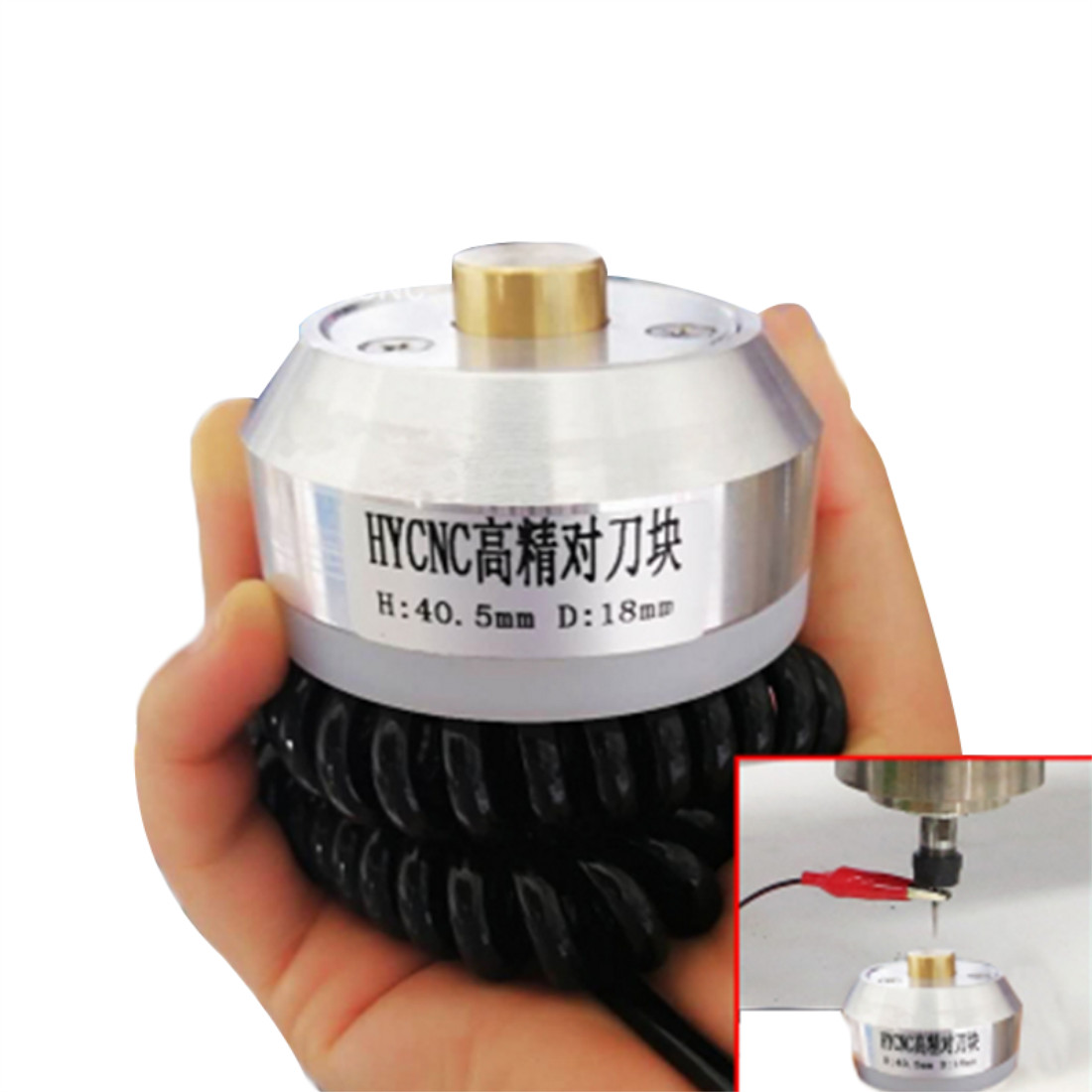 CNC Z-Axis Router Mill Touch Plate Mach3 Tool Setting Probe Milling Tools Silver