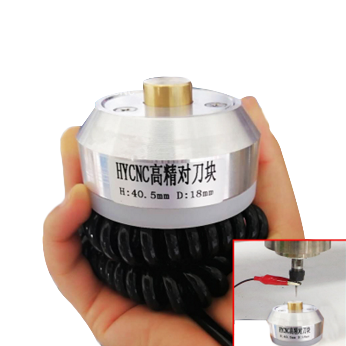 CNC Z-Axis Router Mill Touch Plate Mach3 Tool Setting Probe Milling Tools Silver