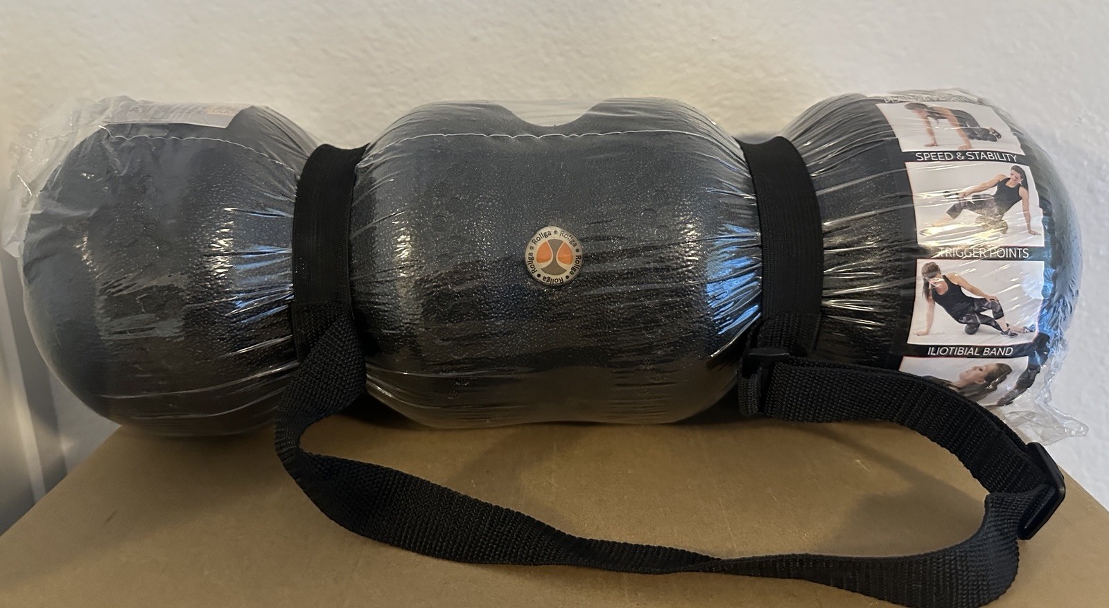 Rollga Foam Roller Deep Tissue Massage & Trigger Point Release. Black