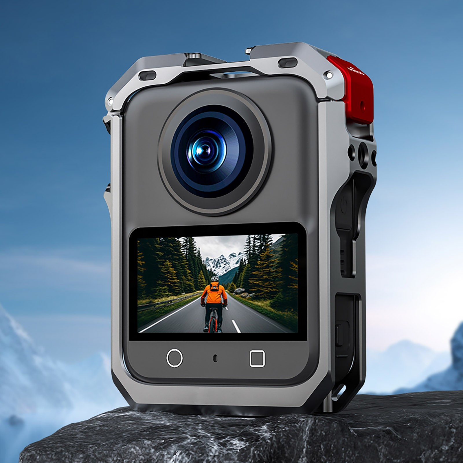 Good Quality For DJI Osmo 360 Camera Metal Rabbit Cage Frame Case+Lens Cover