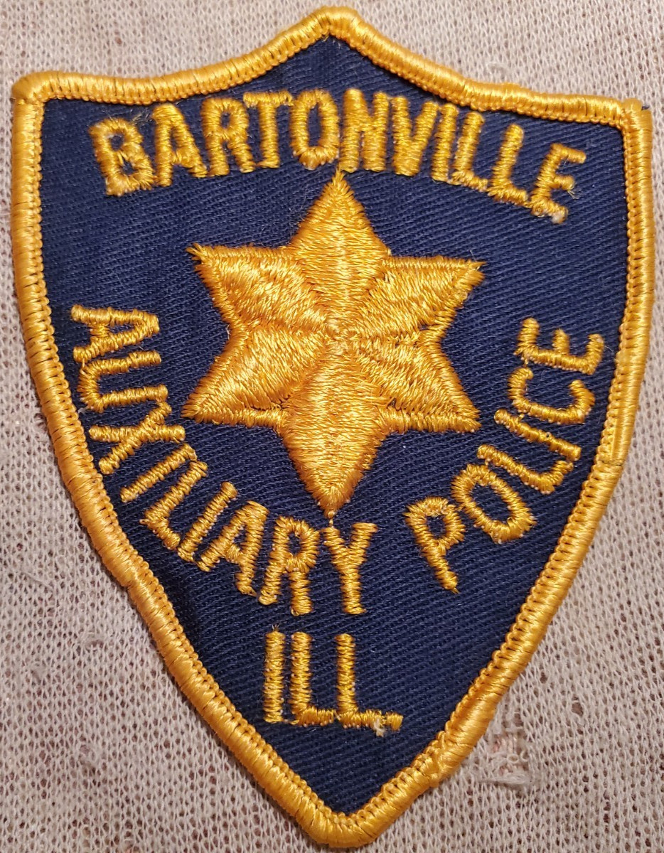 IL Bartonville Illinois Auxiliary Police Patch (3.75In Tall)