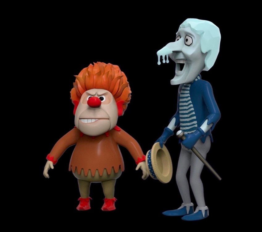 UNPAINTED Miser Brothers Christmas 3D Printed Model Kit Tall (10-22)