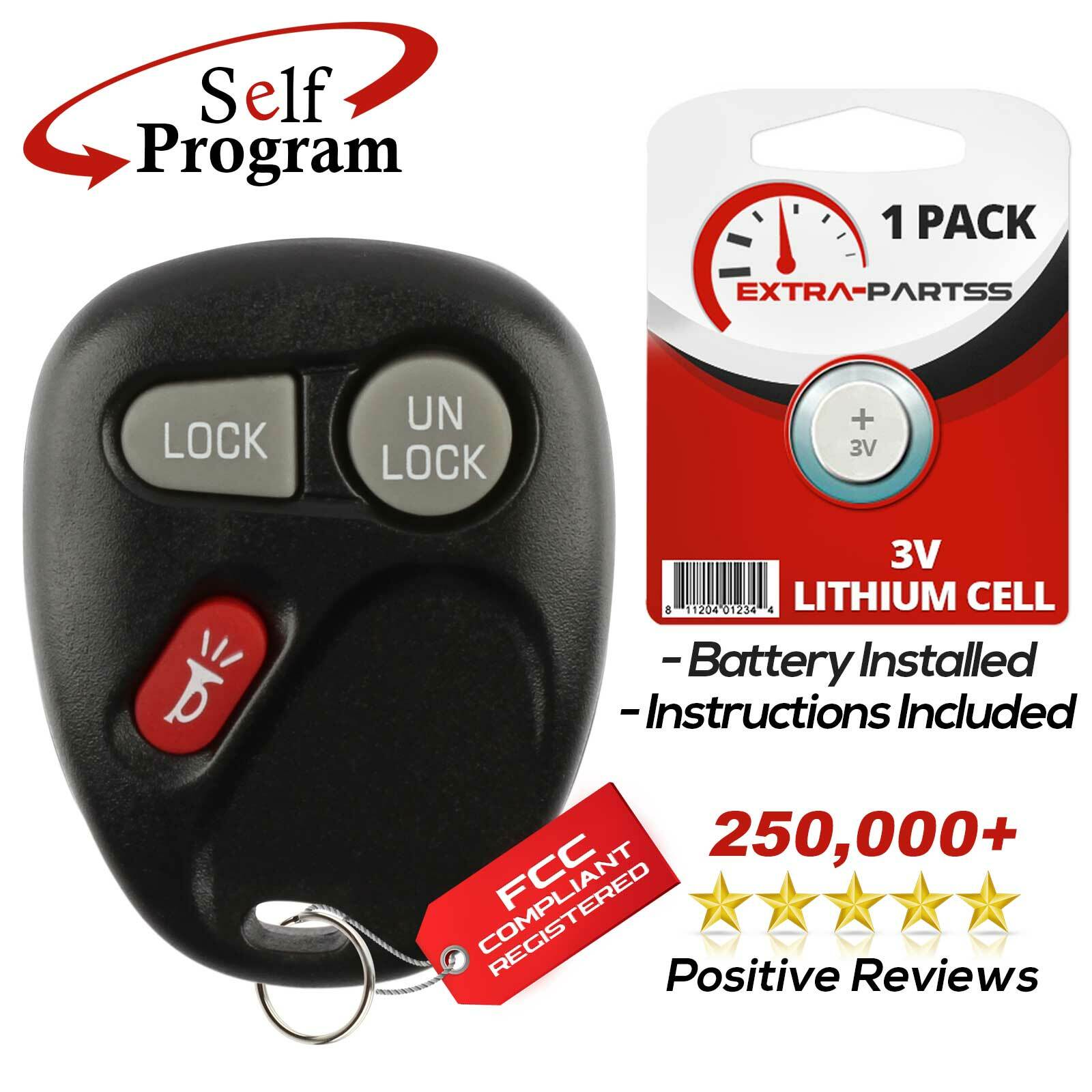 For 2000 2001 Chevrolet Tahoe Car Remote Keyless Entry Key Fob