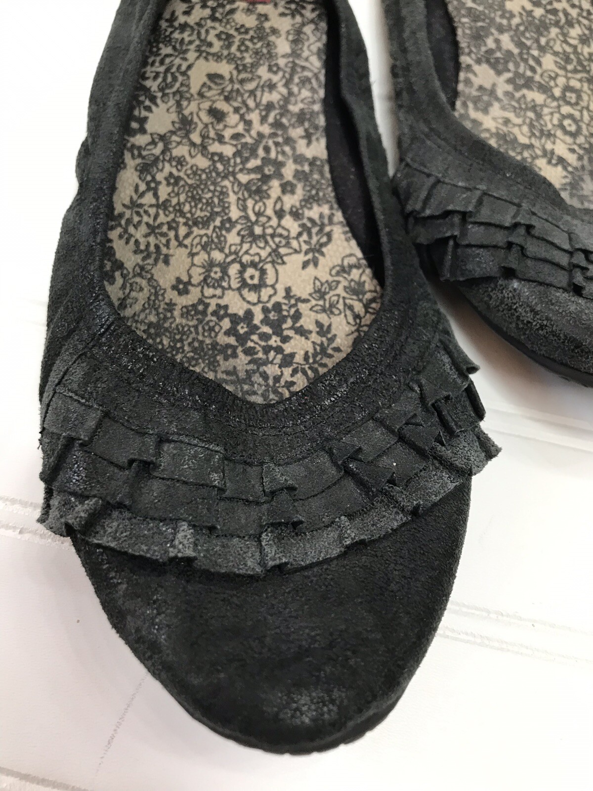 BC Footwear Matte Black Size 7 Preowned Ballet Flats