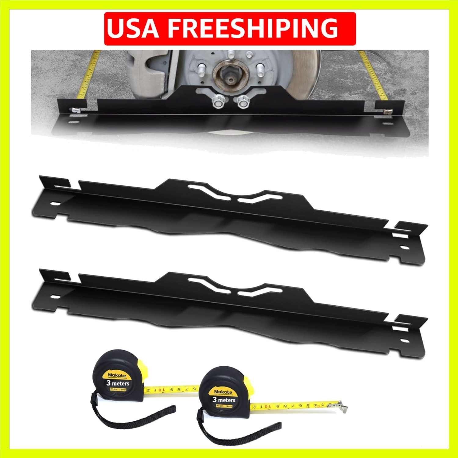 Heavyweight Toe Alignment Tool, Black Wheel Alignment Tool, Wheel Angle Align...