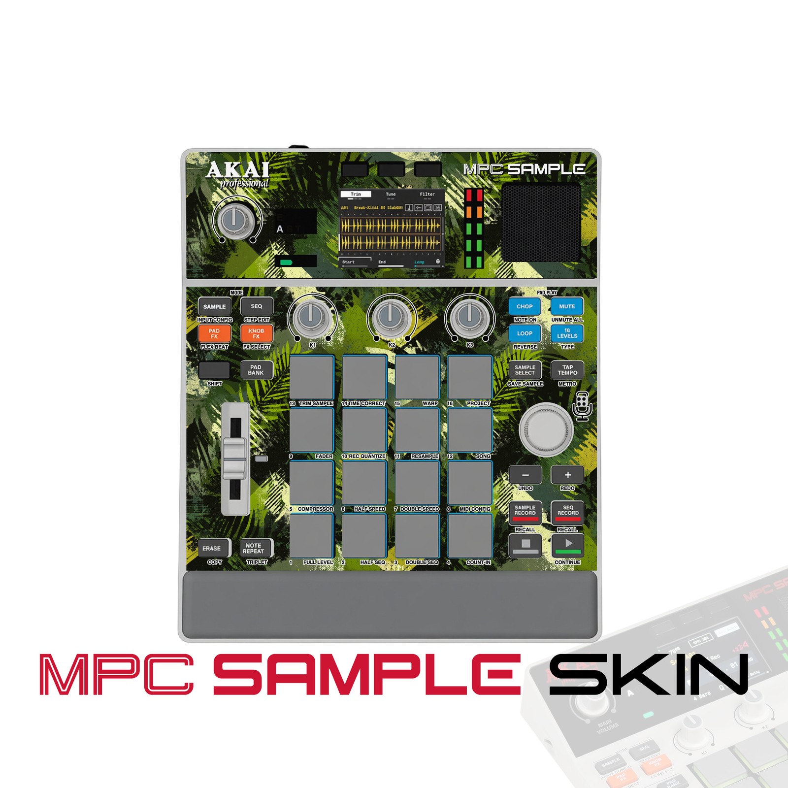 Akai MPC Sample Skin / Jungle Camo Beats