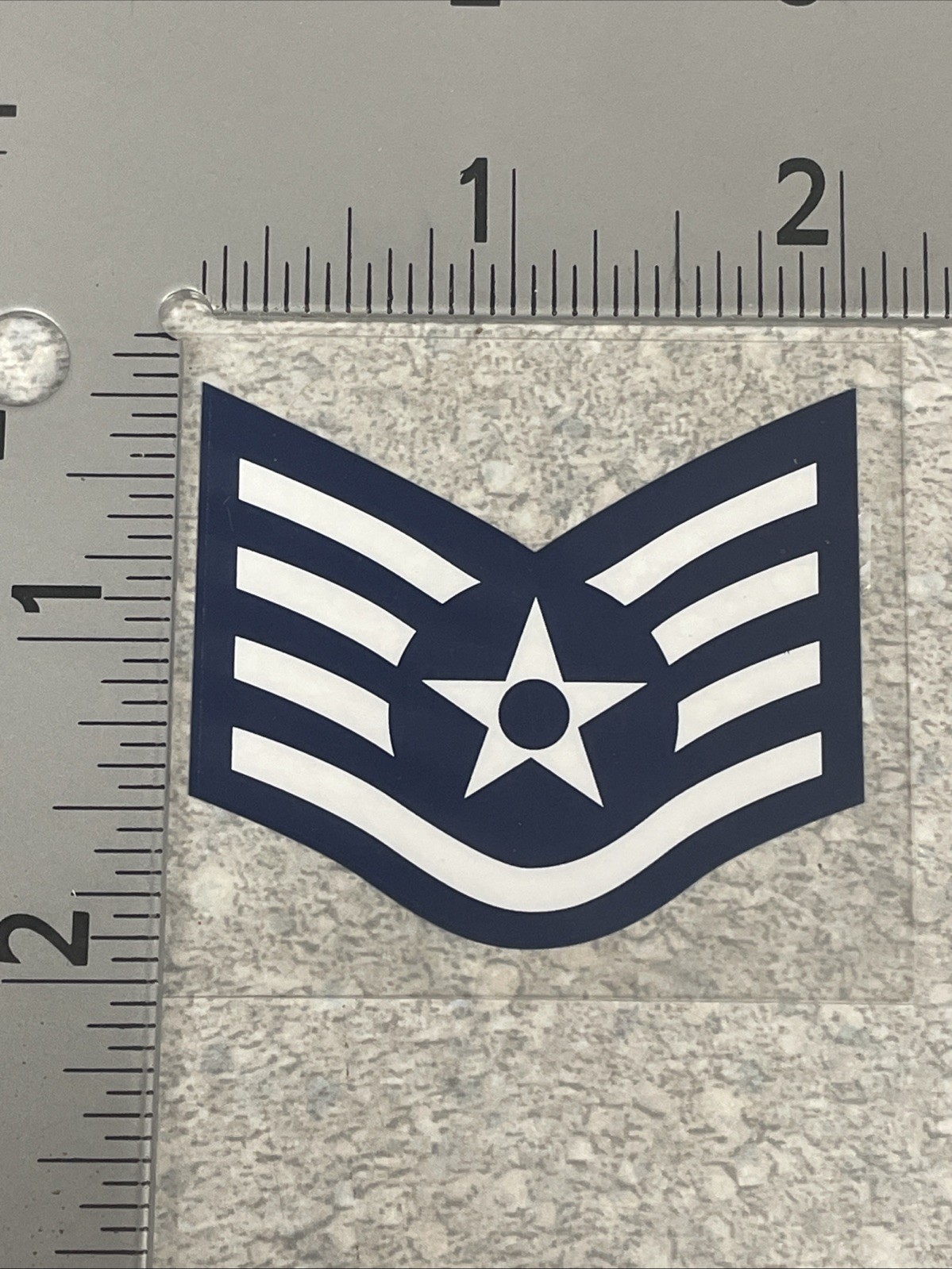 Decal - USAF Staff Sergeant - 2” - Outdoor and New