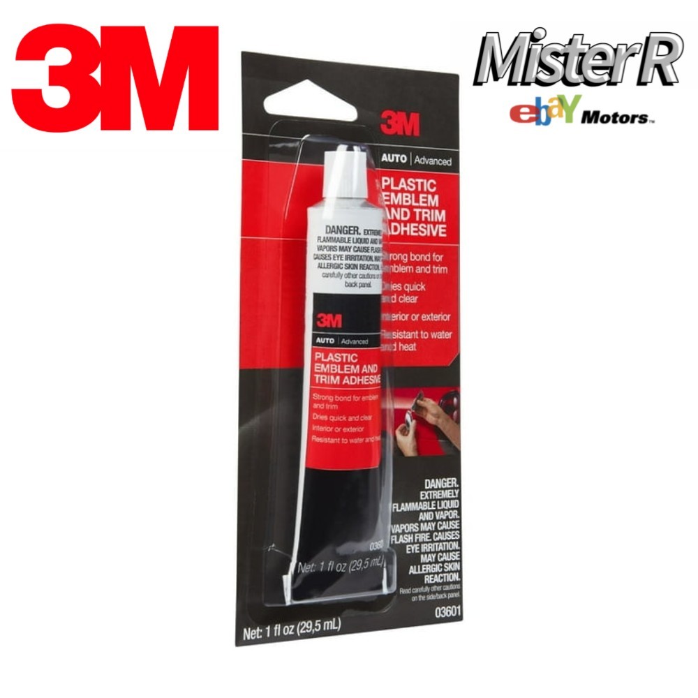 3M • Plastic Emblem and Trim Adhesive • 1 oz Tube • #03601