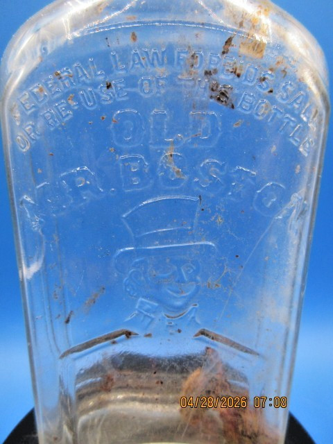 Old Mr Boston Liquor Bottle 1950's Li