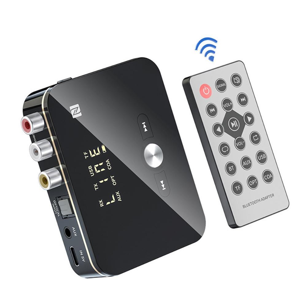 NFC Multi-Function Bluetooth Receiver Wireless 3.5mm AUX to 2RCA Audio Adapter F