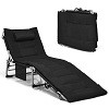 Patiojoy 4-Level Oversize Folding Chaise Lounge Adjustable Outdoor Beach with