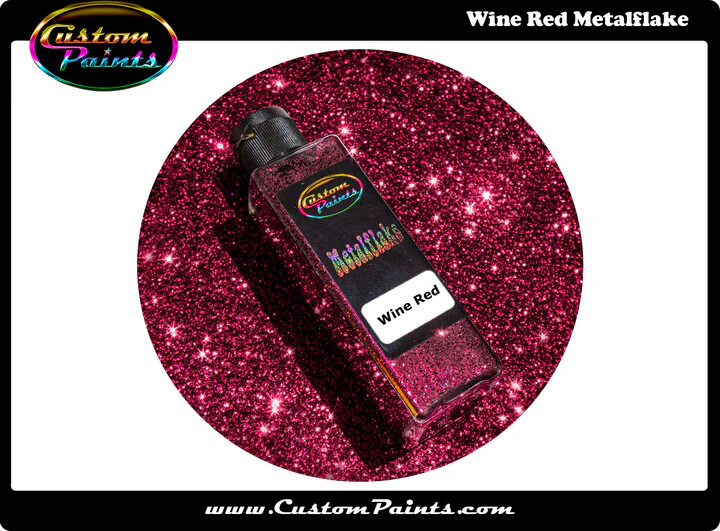 Metal Flake - WINE RED - Premium Quality, Auto Grade, Custom Paint, Plasti Dip