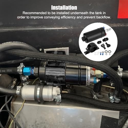 Universal External Inline Fuel Pump Electric High Flow 300LPH 12V with