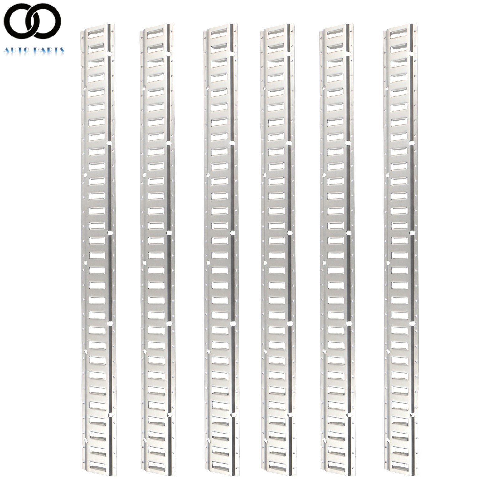 6 Pack 5' Horizontal E Track Tie Down Rail Kit Galvanized Steel Secure Cargo New