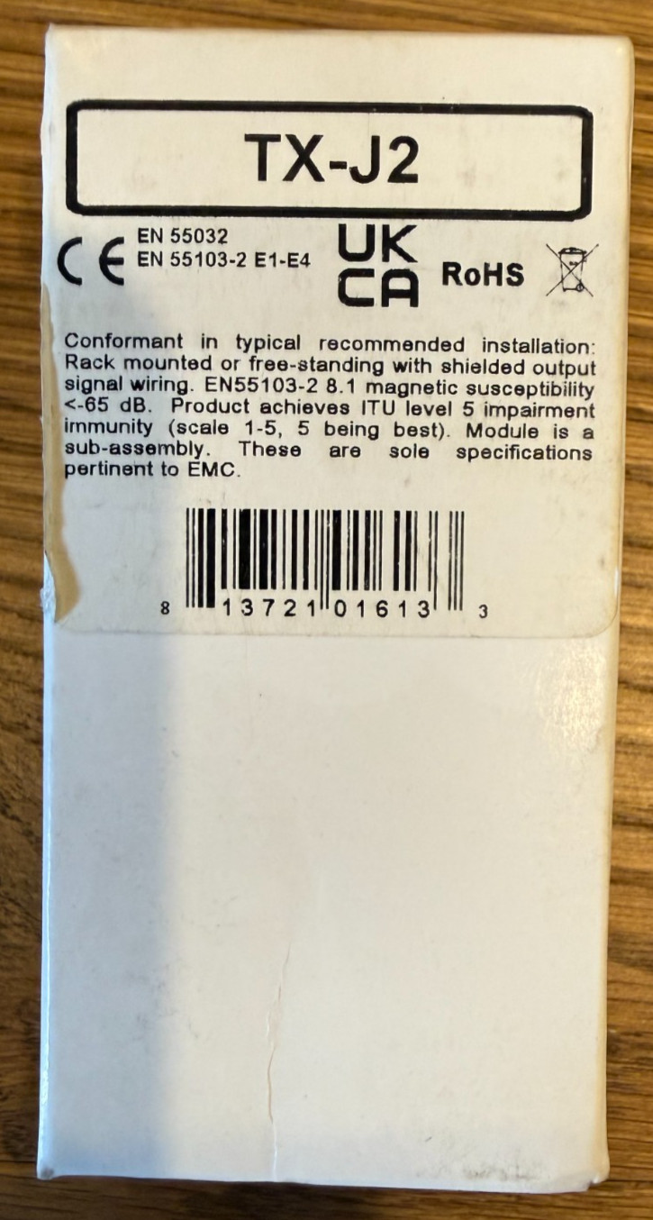 NEW - RDL TX-J2 UNBALANCED INPUT TRANSFORMER