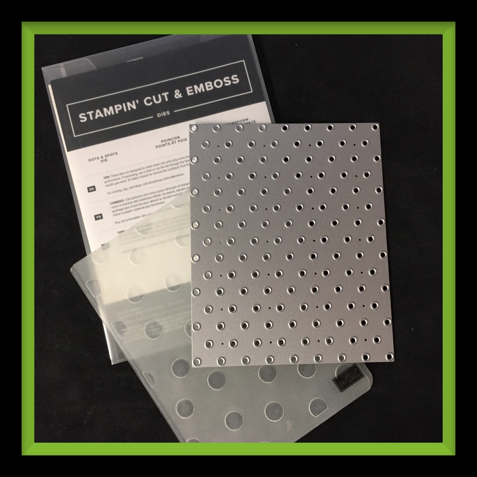 Stampin' Up! SPOTS & DOTS Dies ....Make your own polka dots!! And SPOTTY EF too!