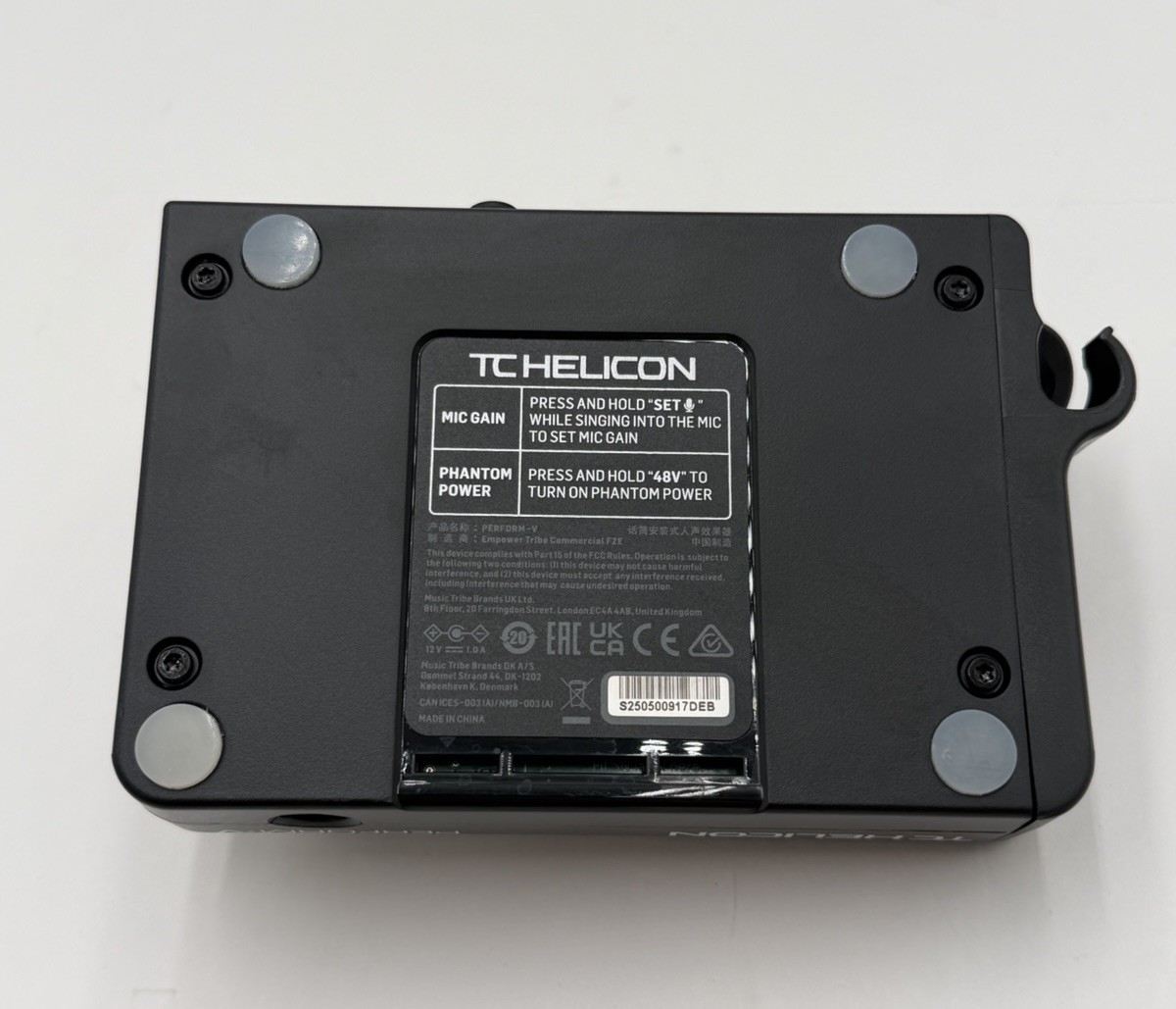 TC Helicon Perform-V Vocal Effects Processor (No Cables) Parts Only