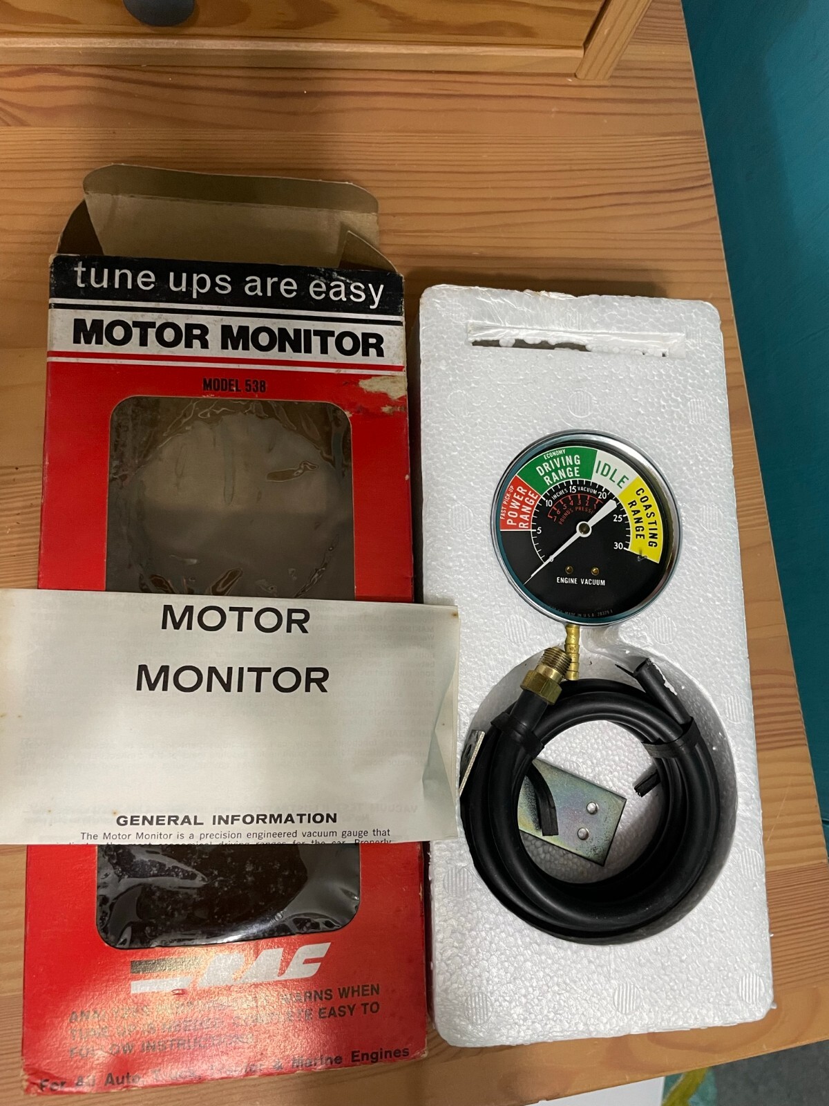 VINTAGE NOS RITE AUTOTRONICS CORPORATION MOTOR MONITOR TUNE UPS ARE EASY  #538