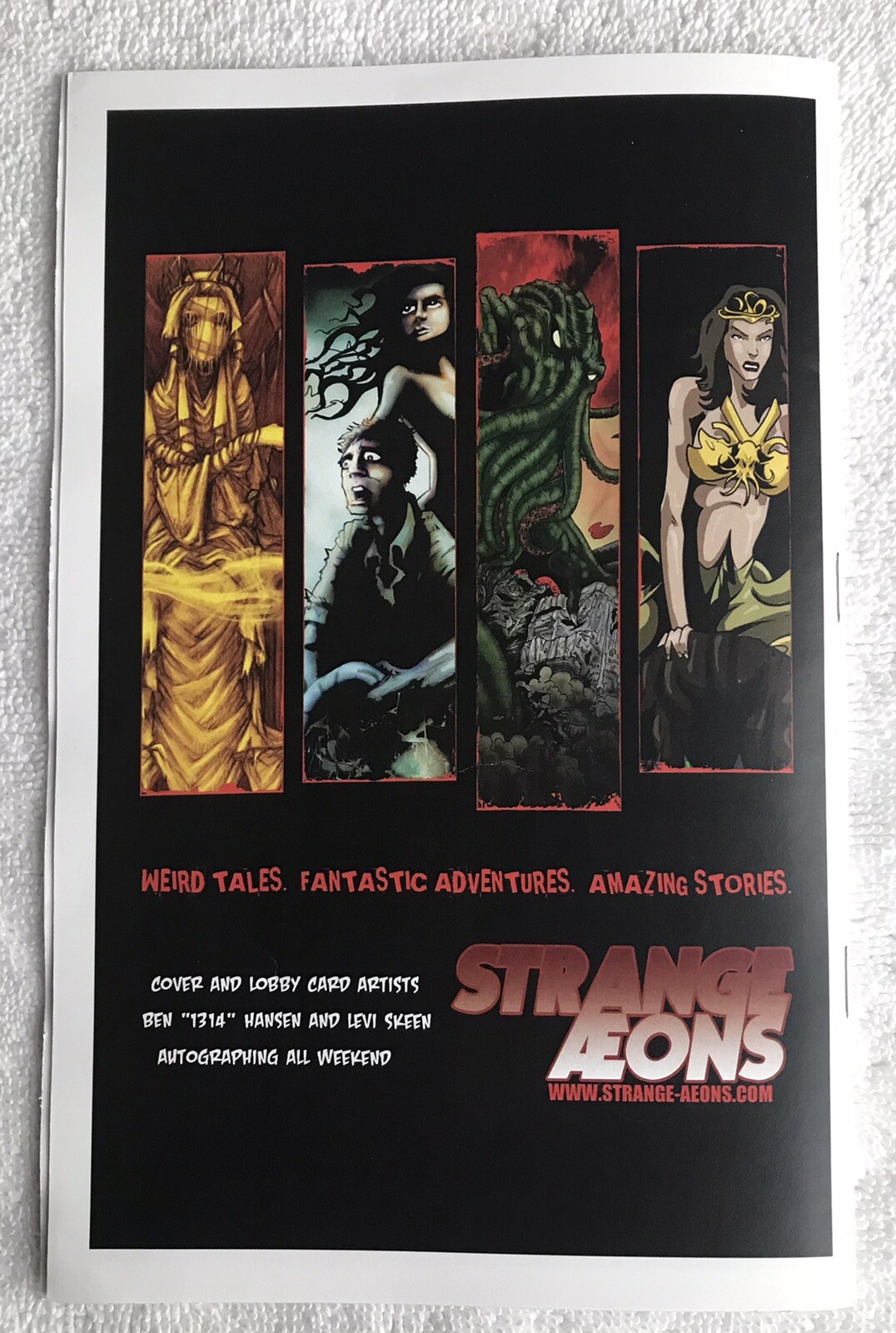 Crypticon Horror Convention ~ Seattle WA ~ 2010 Event Program ~ Signed by Nolan