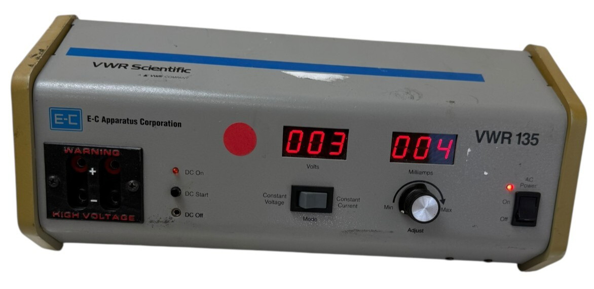 Scientific E-C Apparatus Corp VWR 135 Electrophoresis Power Supply 115 VAC