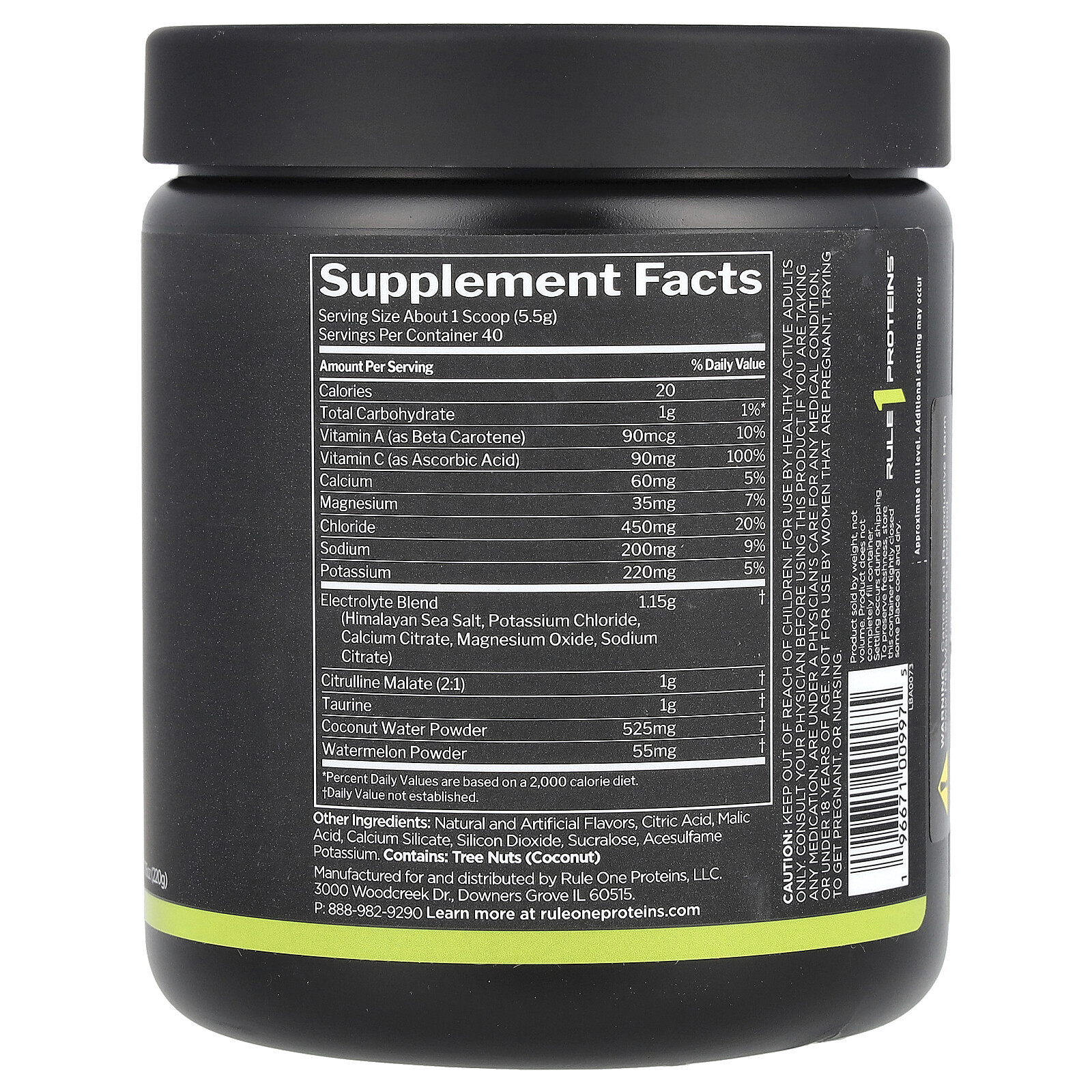 Lytes, Lemon Lime, 7.76 oz (220 g)