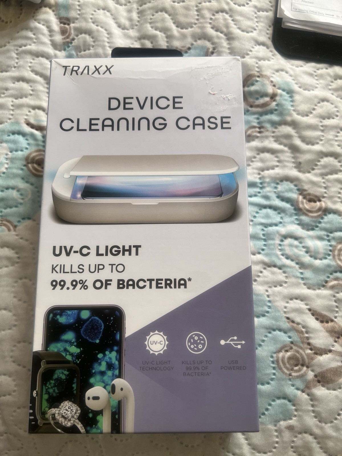 Traxx Device UV-C Sanitizer Cleaning Case