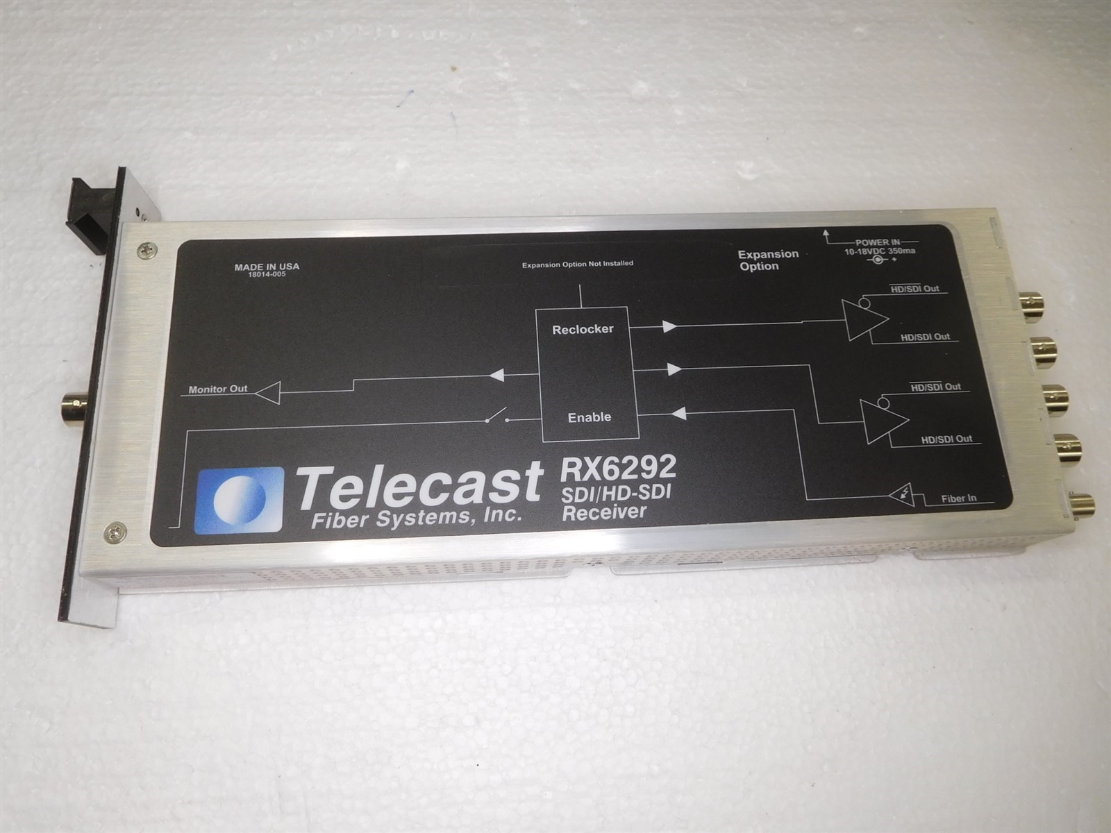 TELECAST FIBER RX6292 SDI/HD-SDI Video Receiver Viper II Video (S13)