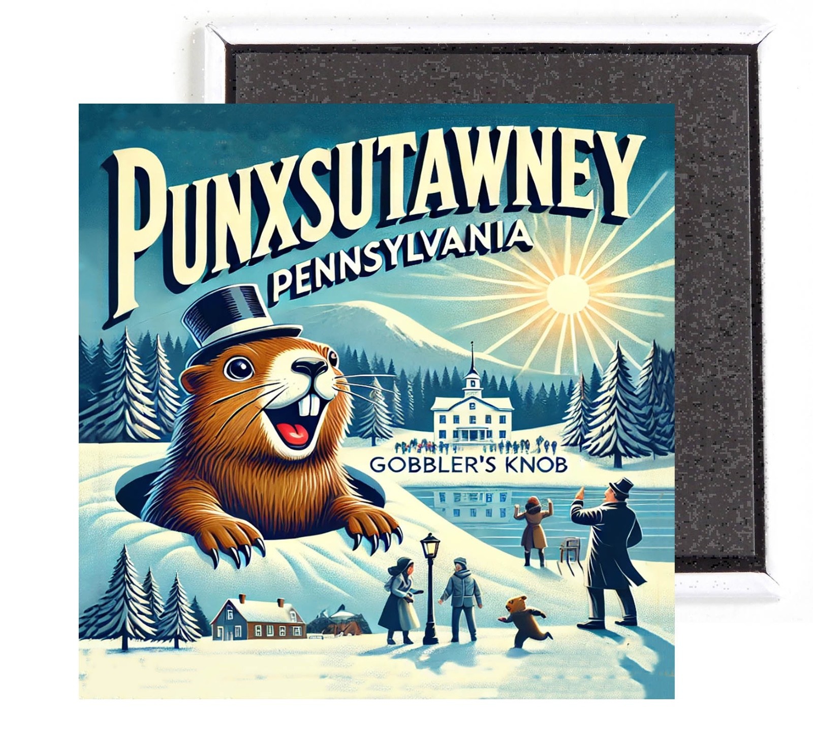 Punxsutawney Pennsylvania FRIDGE MAGNET travel souvenir