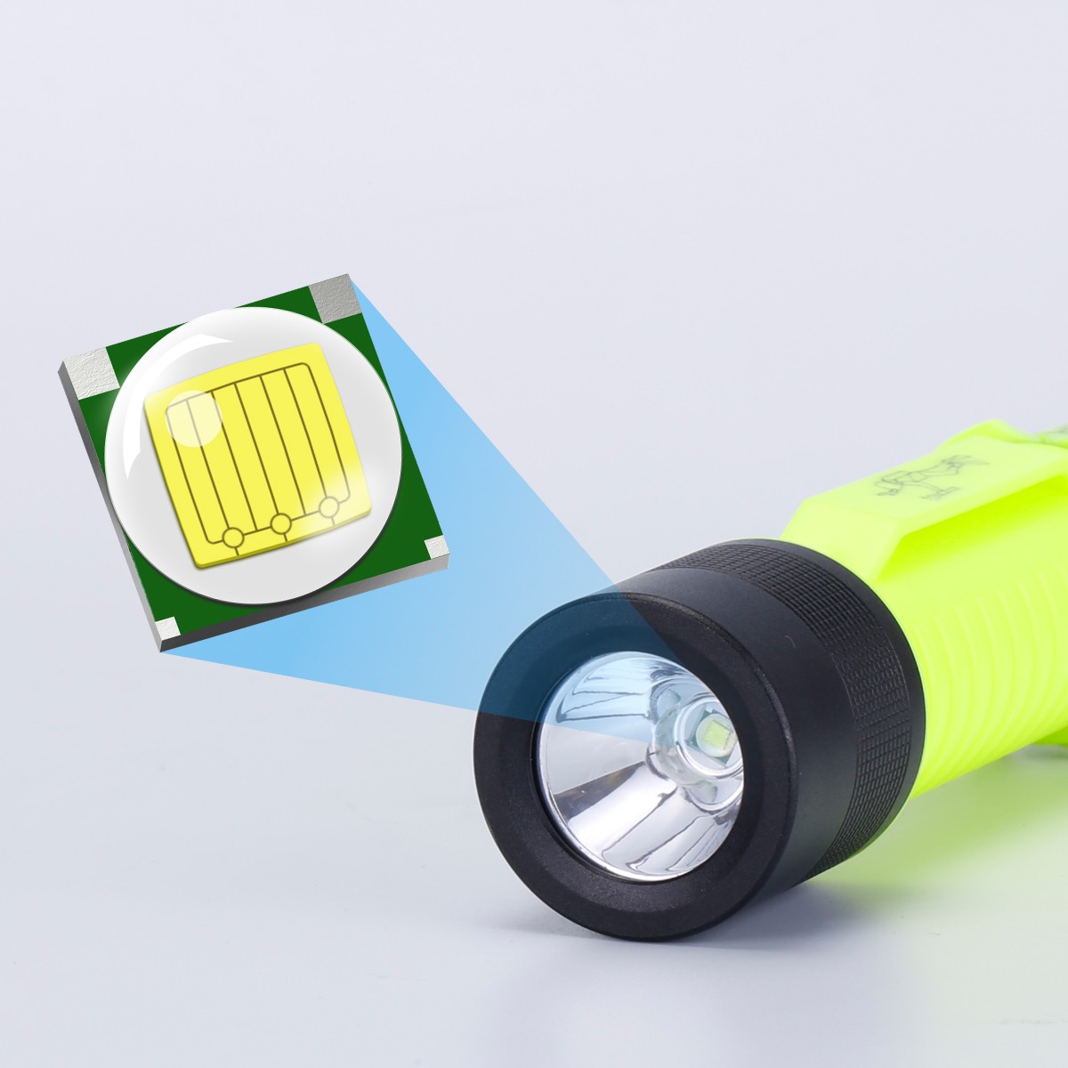 Scuba Diving Flashlight Underwater 80ft Waterproof Dive Torch Snorkeling Light