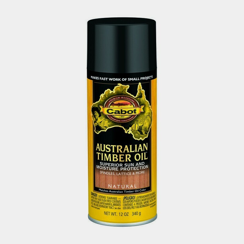 Cabot AUSTRALIAN TIMBER OIL 12 oz. Transparent Smooth NATURAL Decks Railings NEW