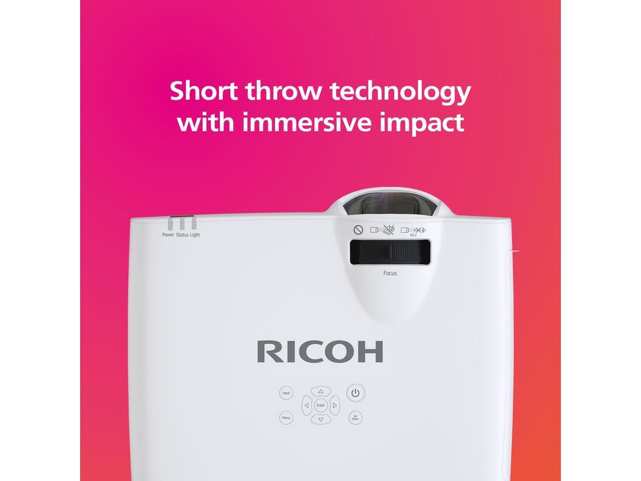 RICOH Short Throw Laser Projector PJ WUL5A40ST