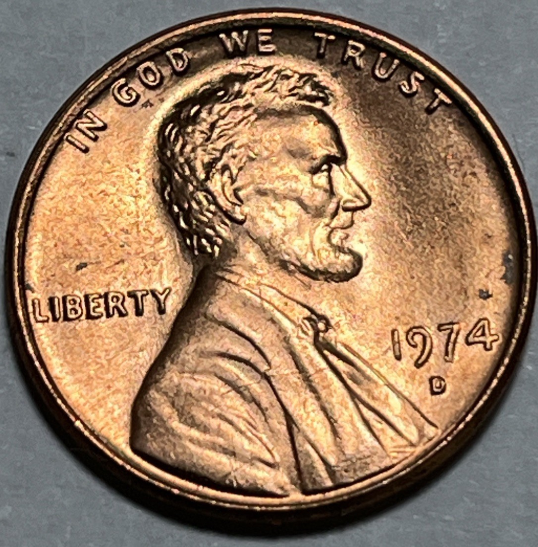 1974 D/D Penny Errors DDO D Over D & Missing Lincoln’s Neck Uncirculated