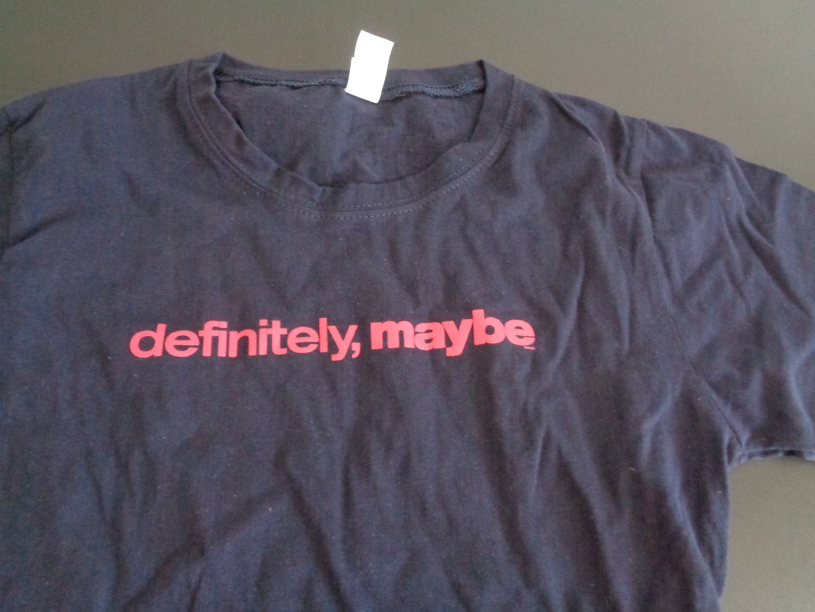 DEFINITELY MAYBE Movie PROMO Shirt Juniors Ladies Size MEDIUM Free Shipping 2008
