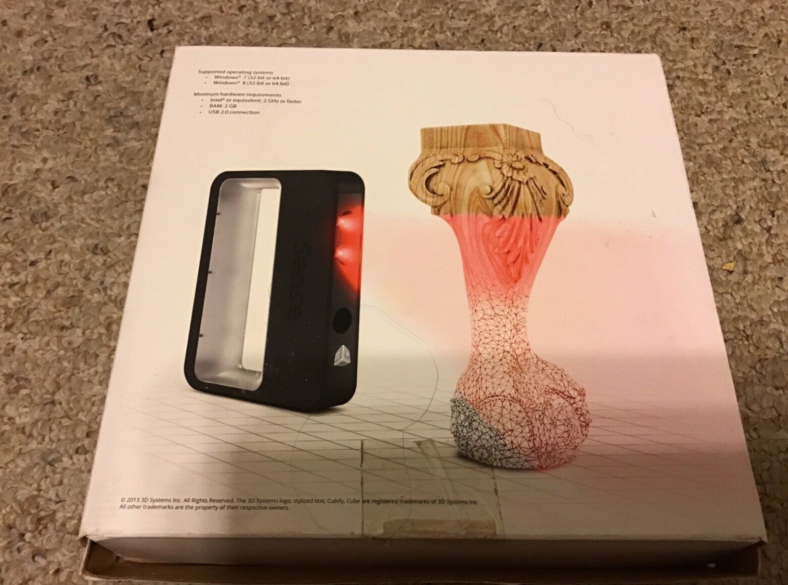 VERY RARE 3D Systems Sense Scanner US MADE with box! Excellent condition!