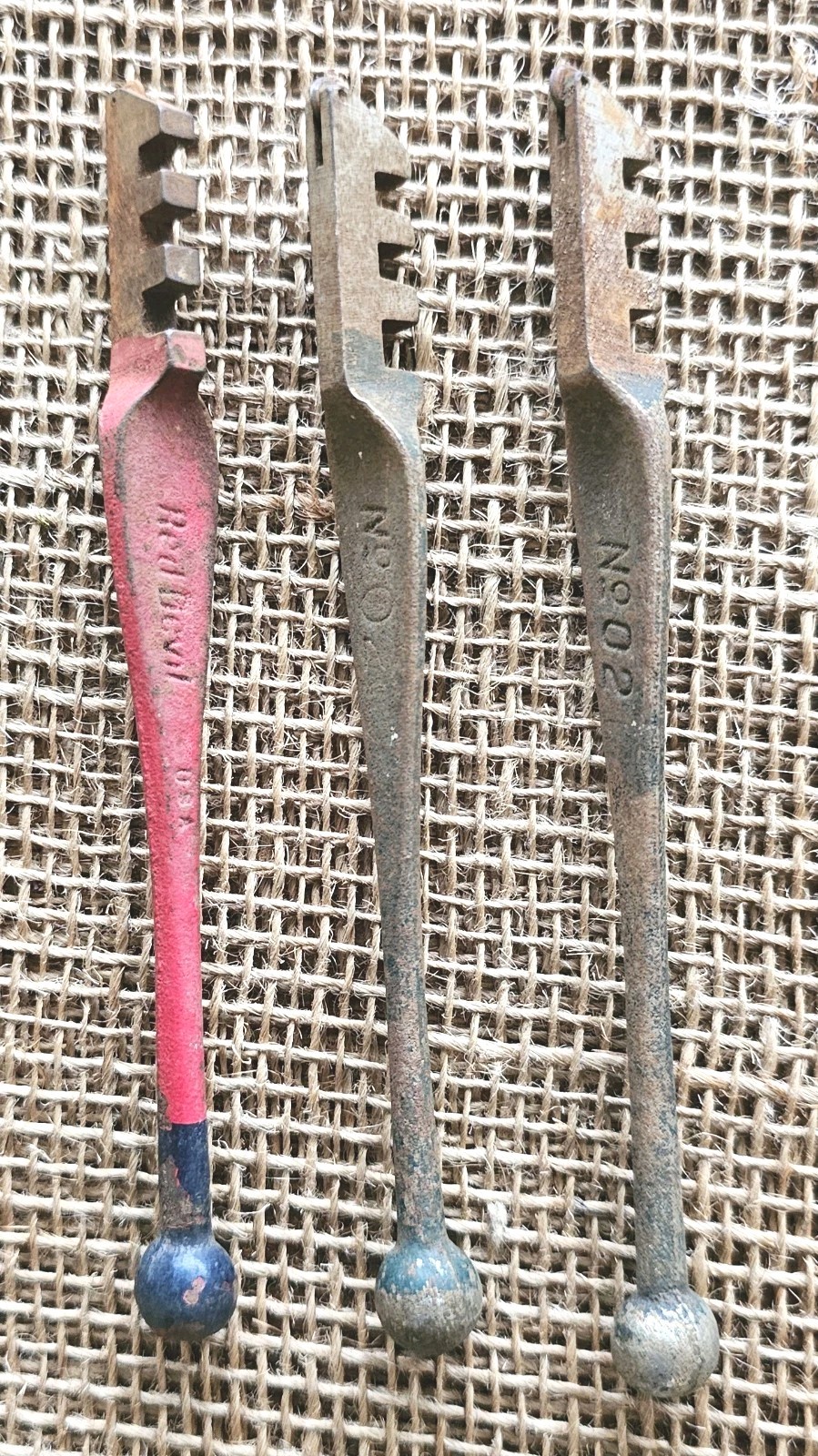 3 Vintage Fletcher & Red Devil Hand Held Glass Cutters 5"