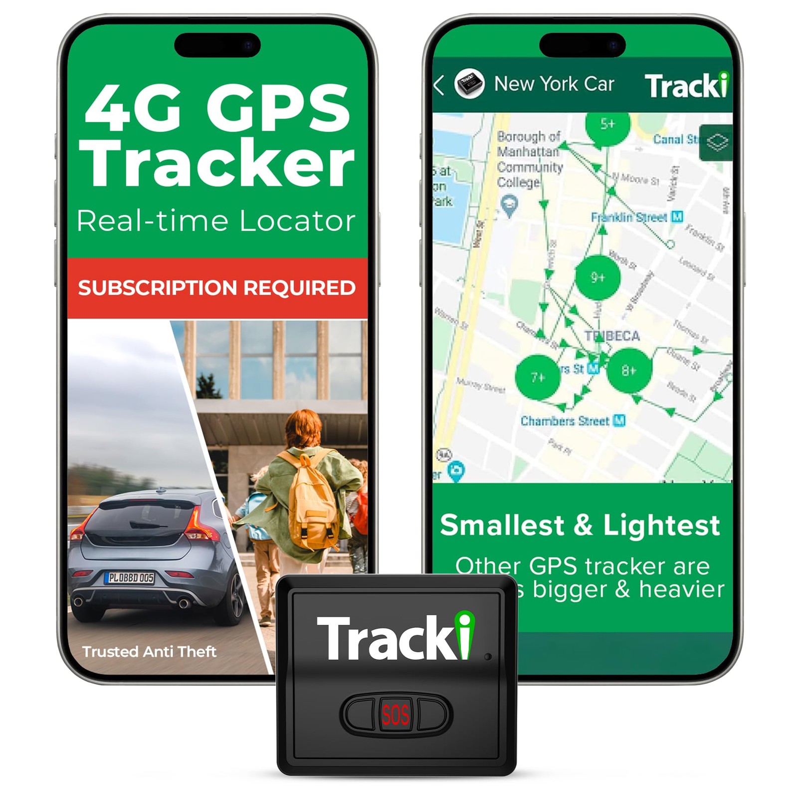GPS Tracker for Vehicles – Real-Time 4G LTE Assets & Car Tracking Device with...