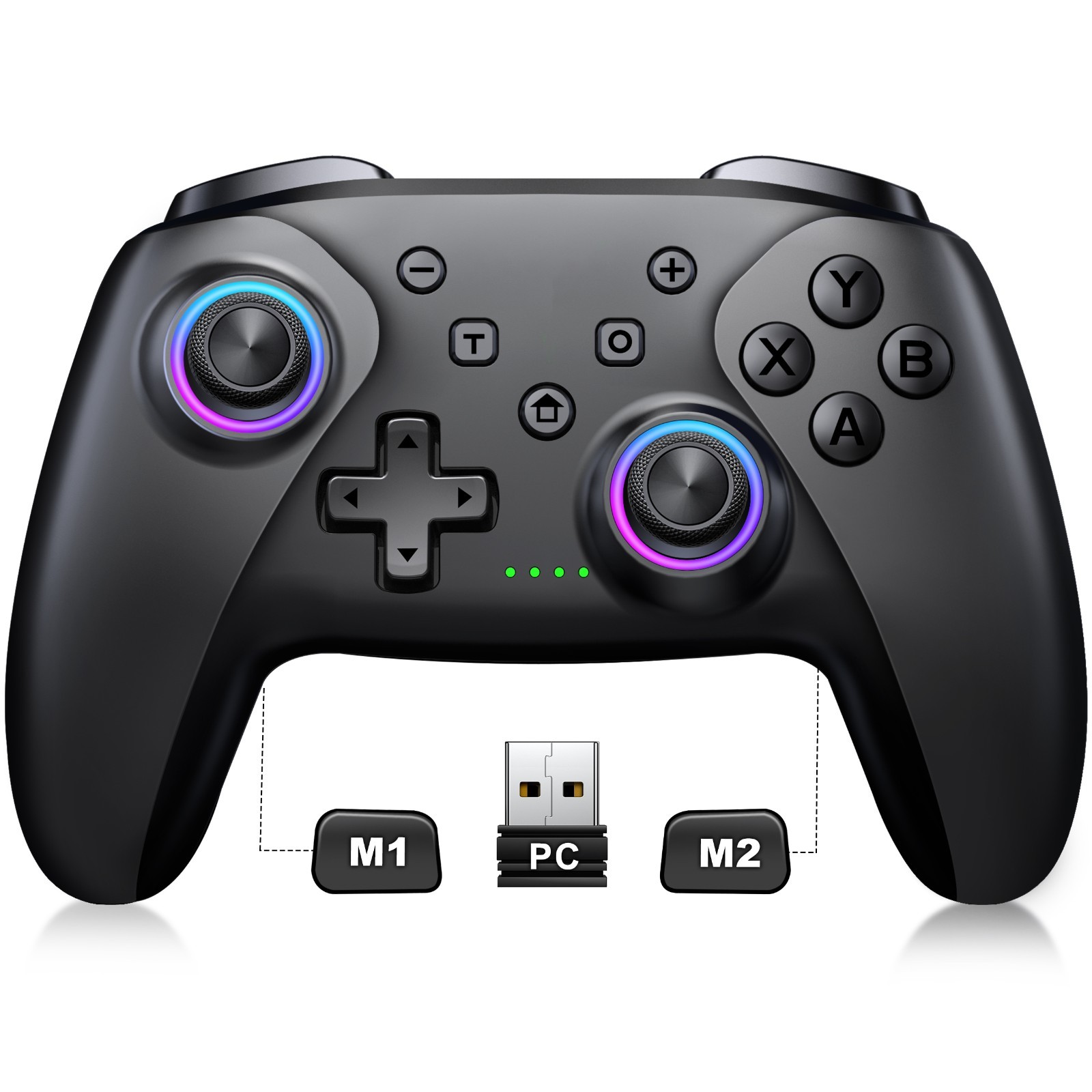 Wireless Bluetooth Controller PC Controller with Holder Hall Effect Joystic