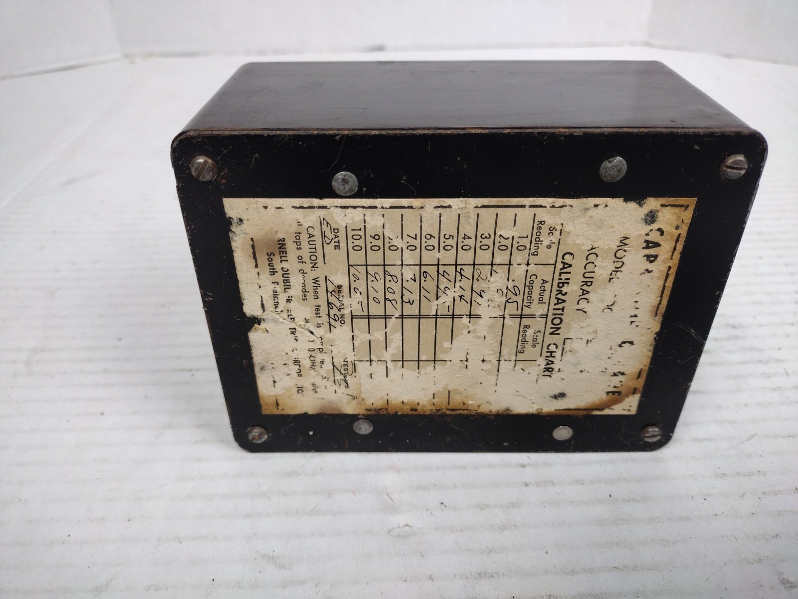 Vintage CDC Cornell Dubilier Decade Capacitor Electronics CDC-5 Untested