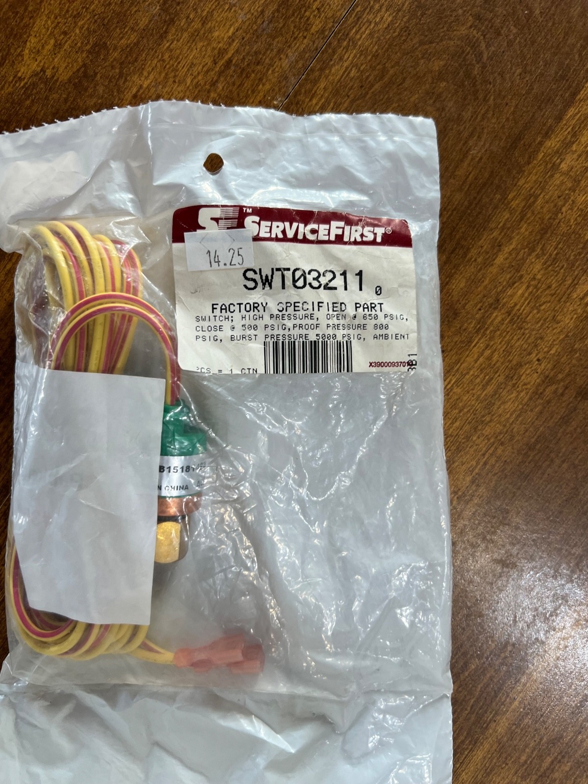 Trane Pressure Switch SWT03211