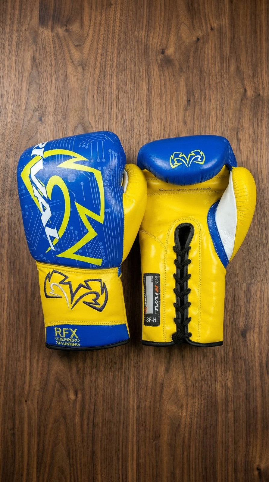 Professional Lace-Up Boxing Gloves - Custom Handmade - Real Cowhide Leather