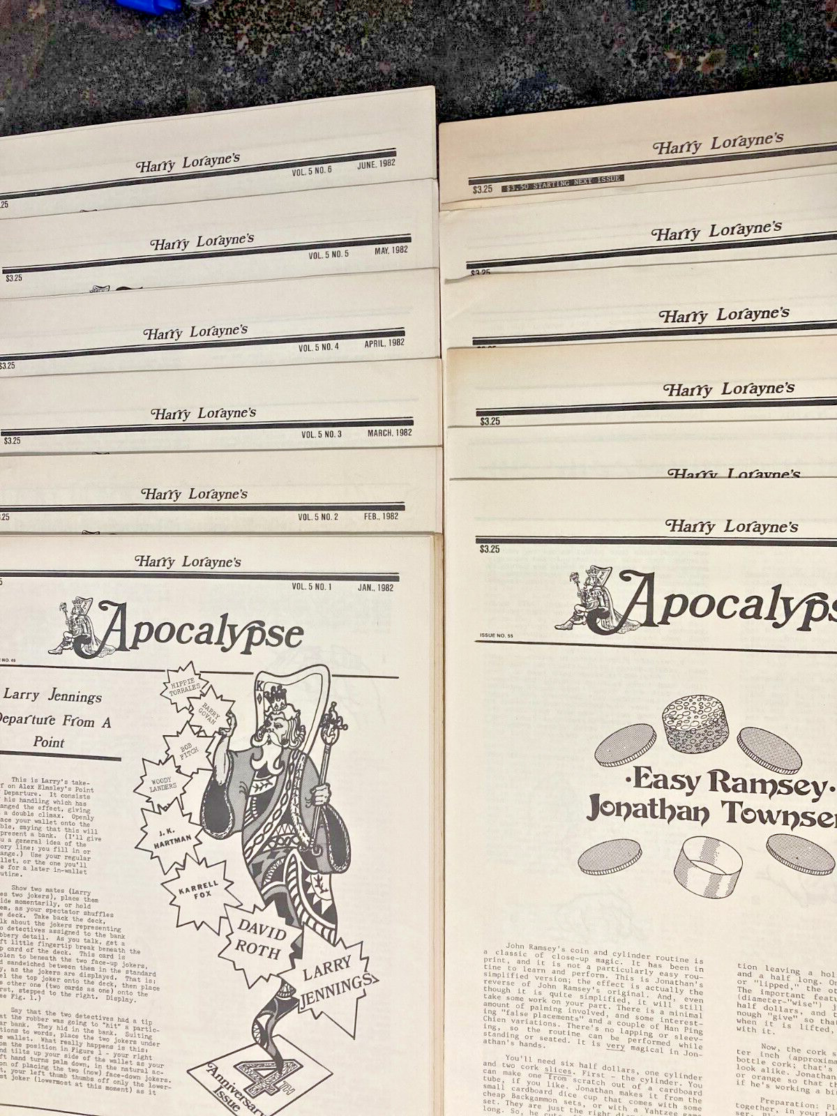 Harry Lorayne's Apoclypse Vol 5 Jan thru Dec 1982