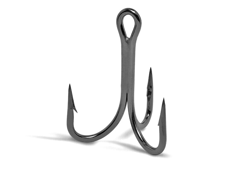 VMC 4x-Strong Treble Hook - 9626 O'Shaugnessy-Black Nickel-Choose Hook/Pack Size