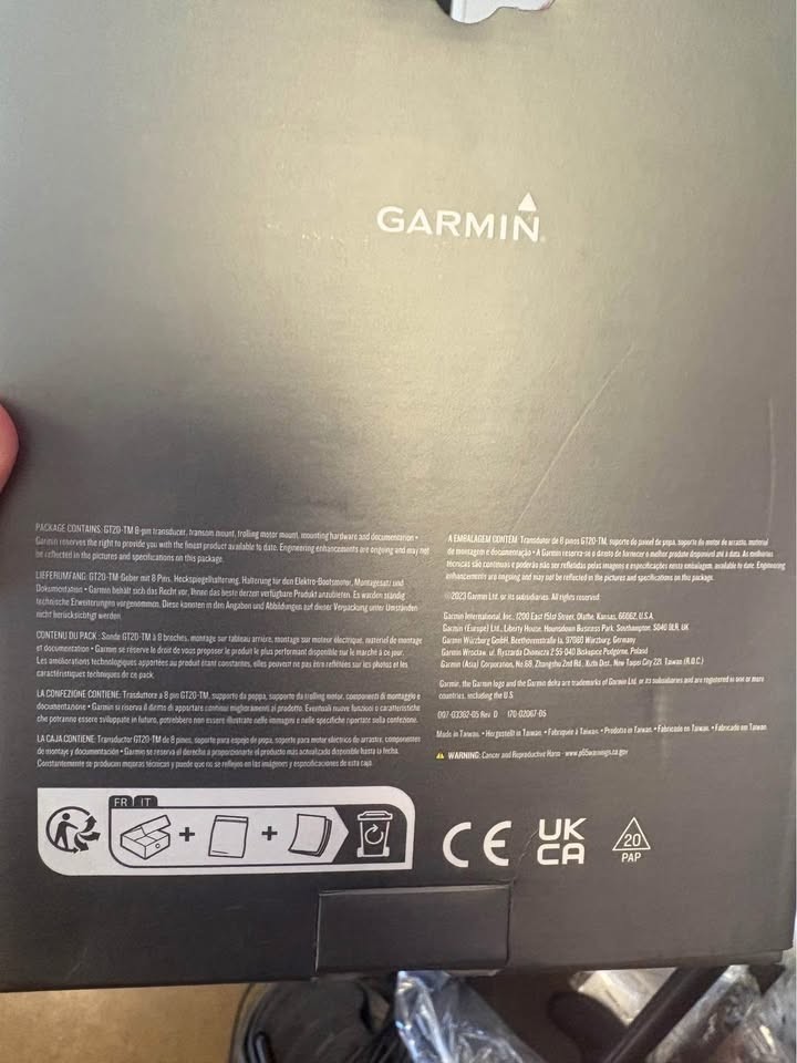 Garmin transducer GT20-TM